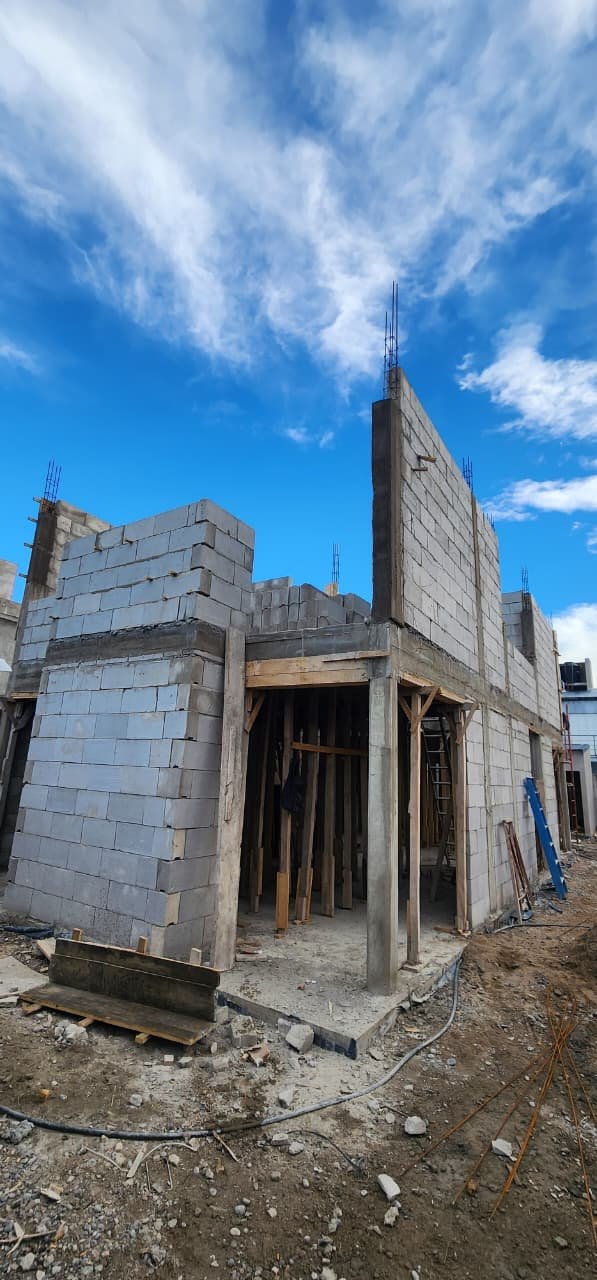 Frente de obra real en segunda planta